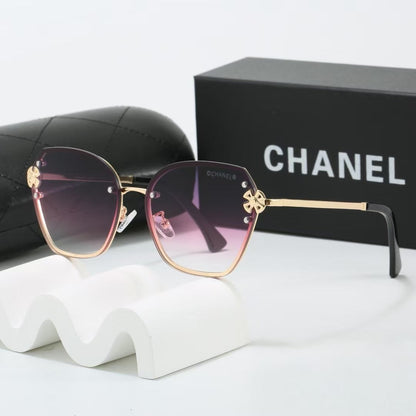 2026 7 colors frameless metal thin lens sunglasses