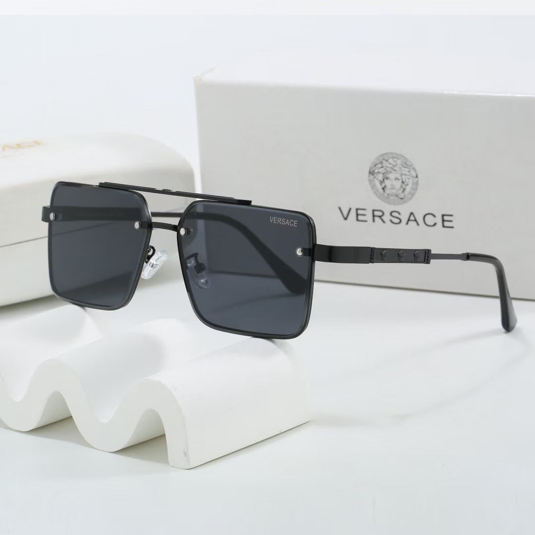 2026 Gradient two-tone metal square sunglasses