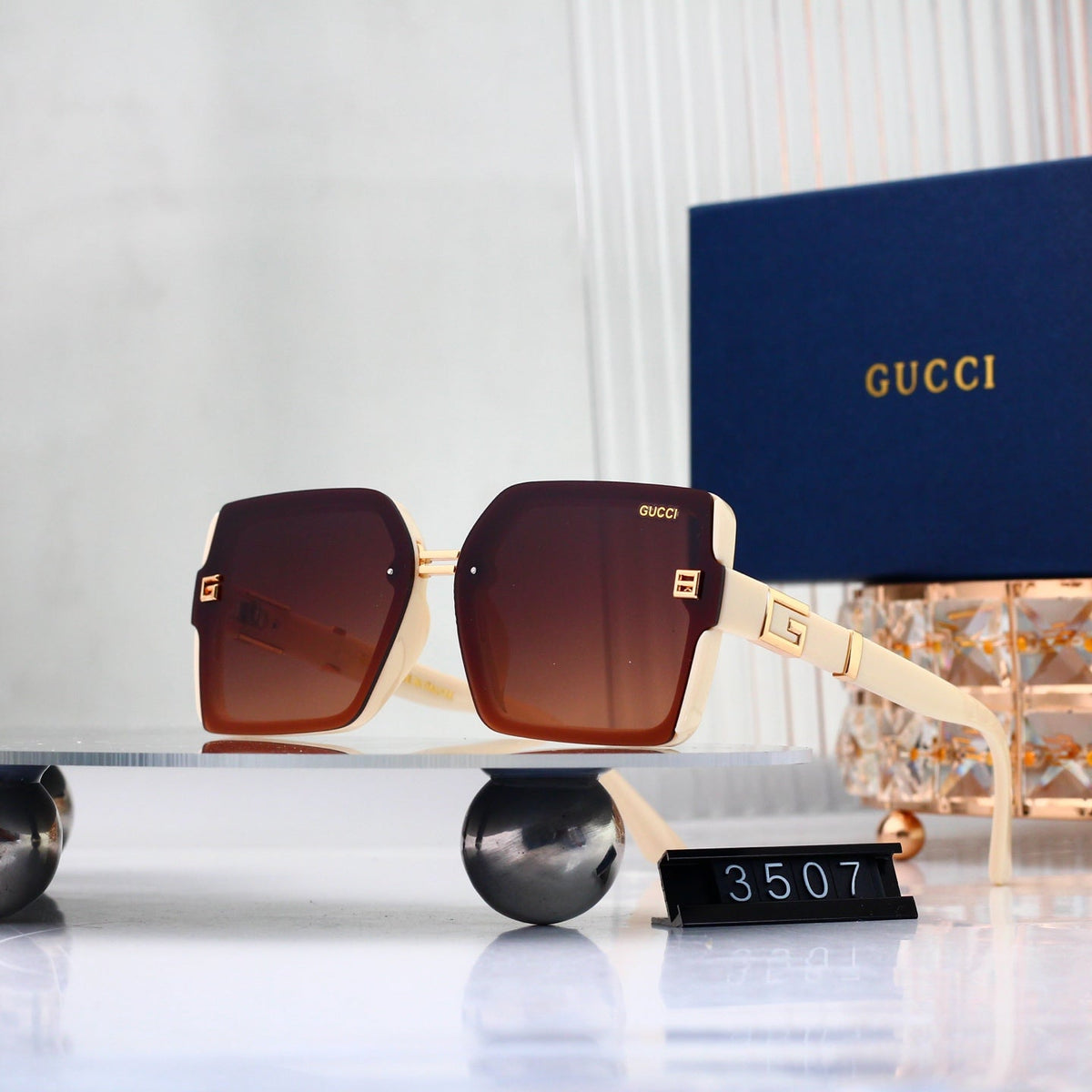 2026 Full Frame Square Gradient Sunglasses
