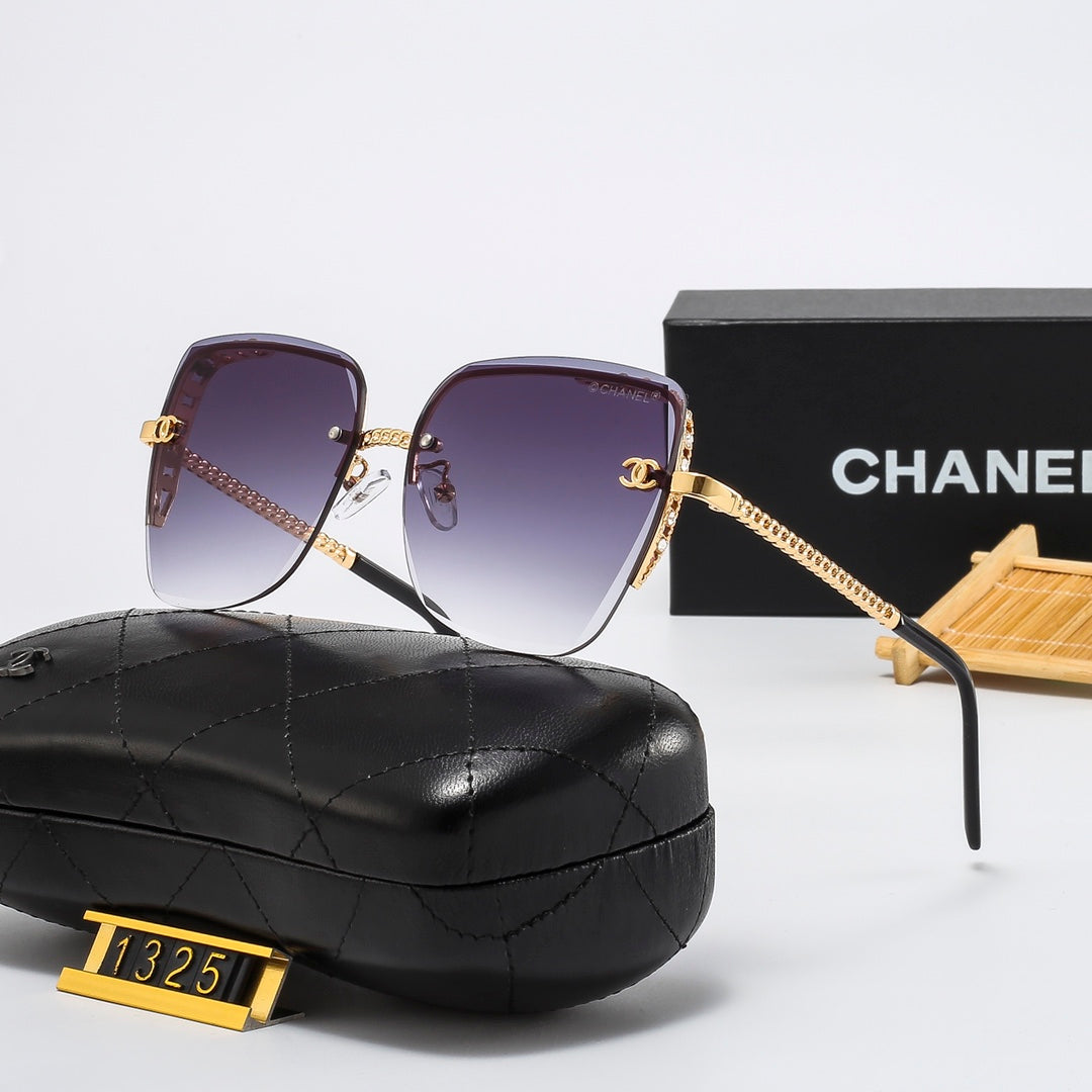 2026 8 colors rimless thin lens metal sunglasses 1325