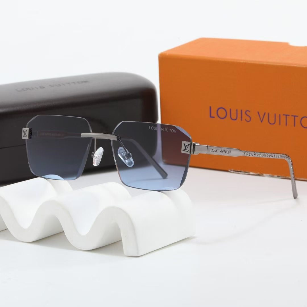 2026 7 colors frameless new metal sunglasses