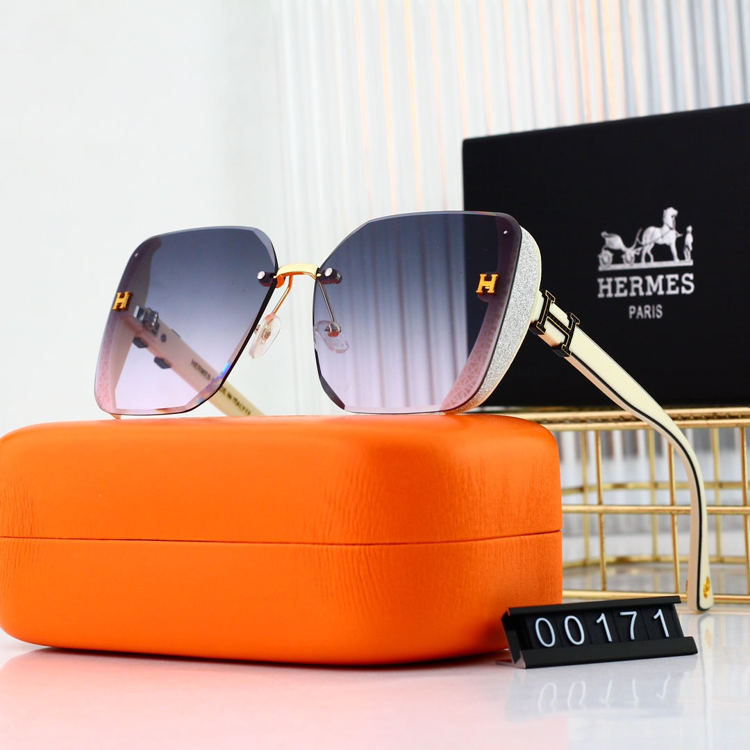 2026 4 colors new popular frameless thin edge frosted sunglasses 00171
