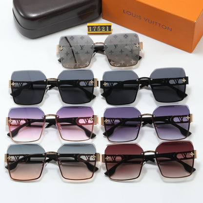 2026 6 Colors Fashion Square Frame Sunglasses 17521