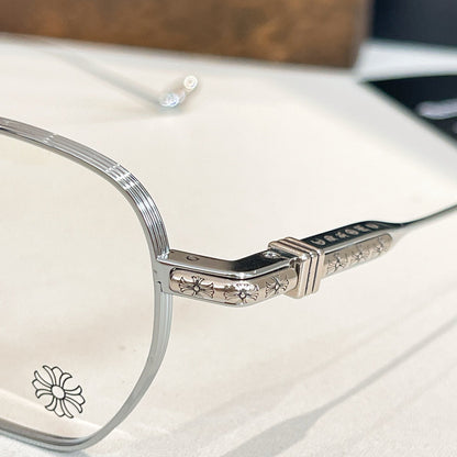 2026 New transparent metal sunglasses