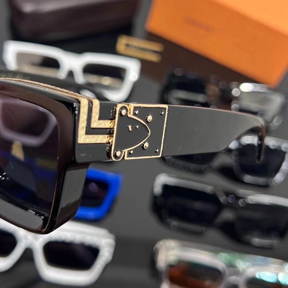 2026 New Millionaire Series Sunglasses Retro Internet Celebrity Fashion Sunglasses Square Frame UV Sunglasses