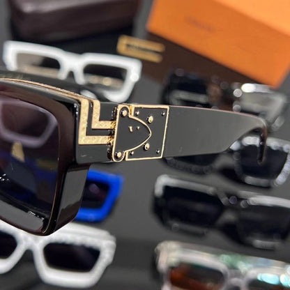 2026 New Millionaire Series Sunglasses Retro Internet Celebrity Fashion Sunglasses Square Frame UV Sunglasses