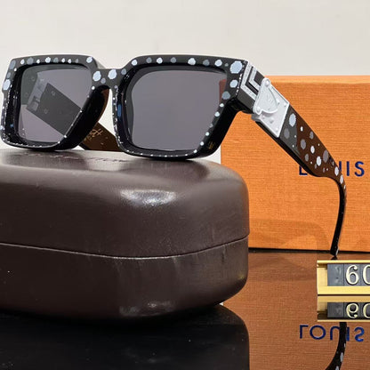 2026 New Millionaire Series Sunglasses Retro Internet Celebrity Fashion Sunglasses Square Frame UV Sunglasses