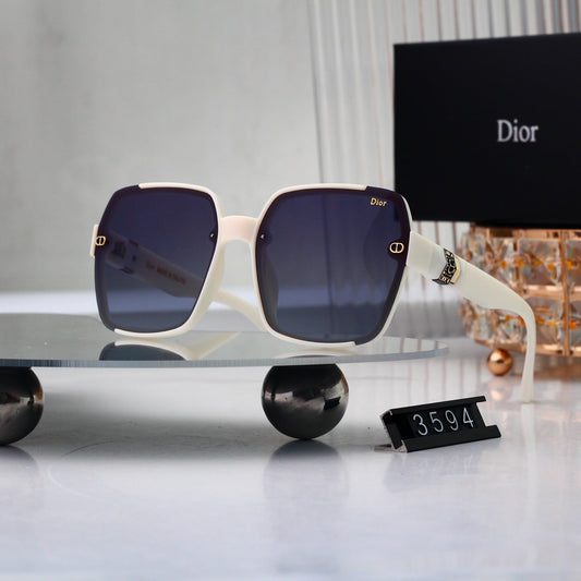 2026 Half Frame Square Gradient Sunglasses