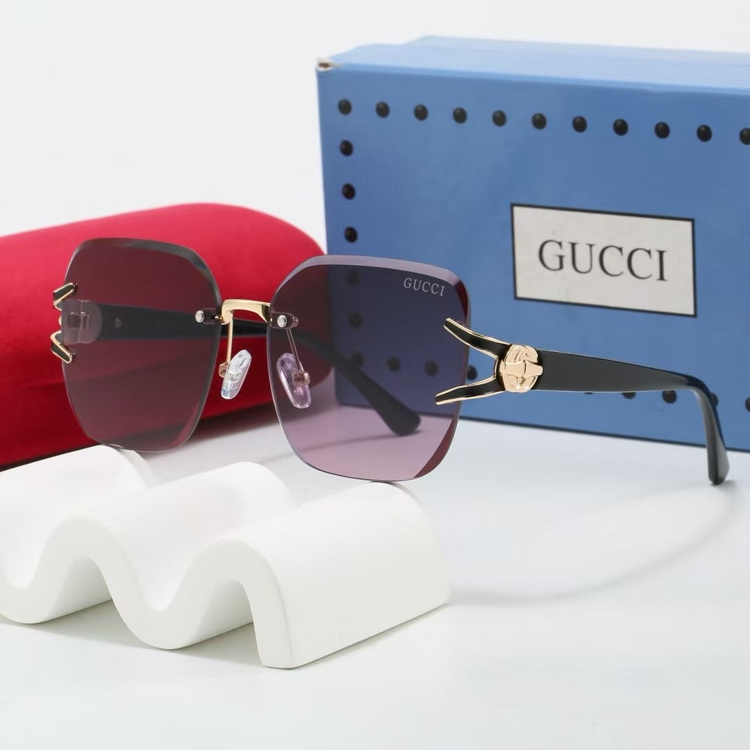 2026 Gradient frameless thin sunglasses