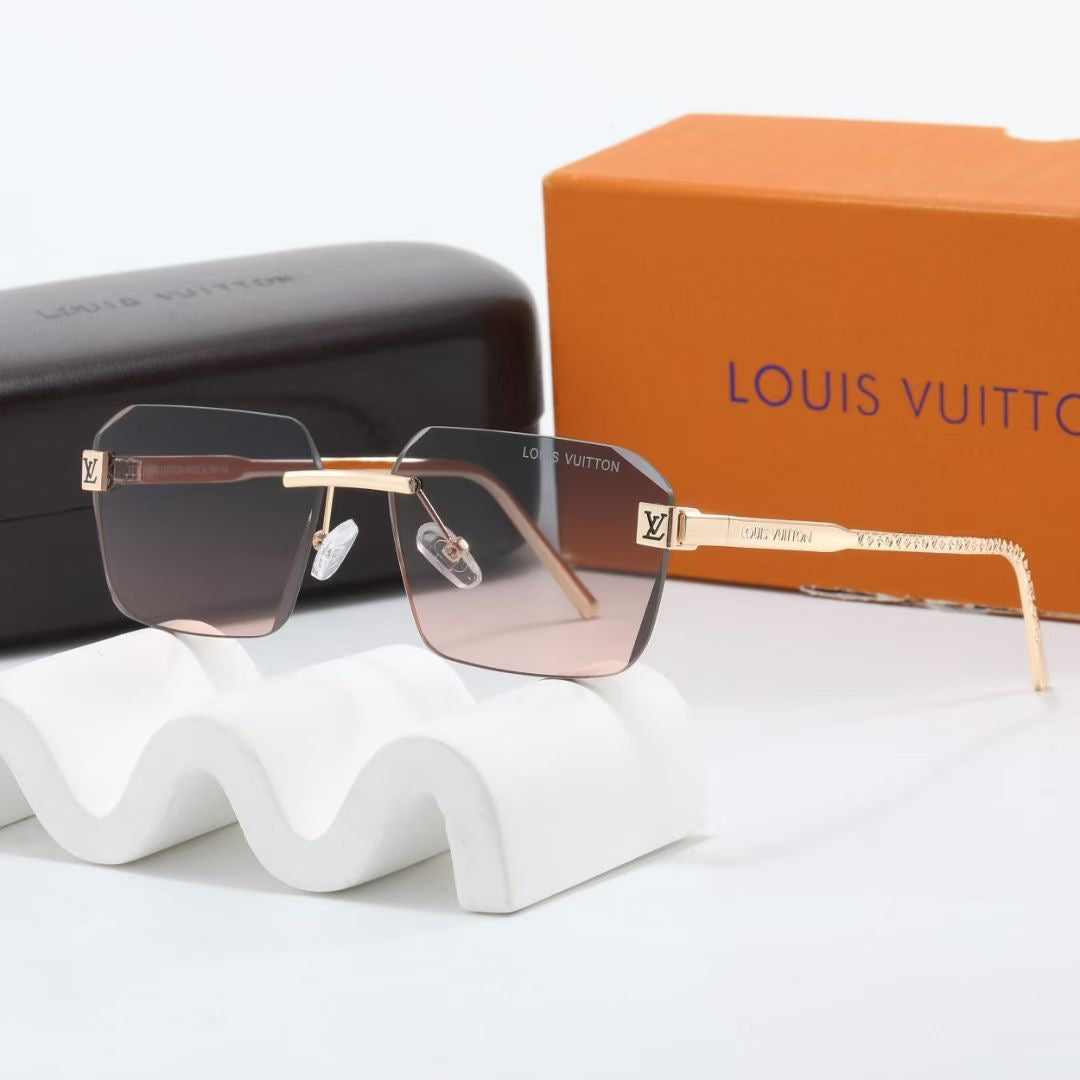 2026 7 colors frameless new metal sunglasses