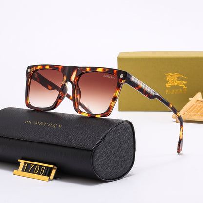 2025 Square Plaid Vintage Sunglasses