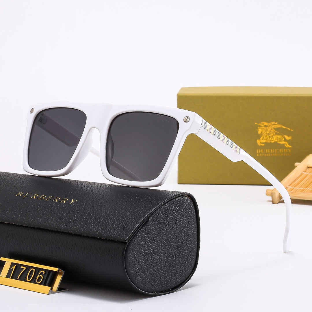 2025 Square Plaid Vintage Sunglasses