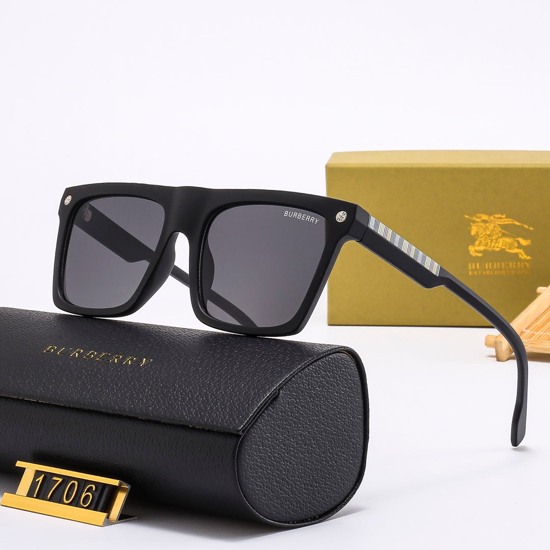 2025 Square Plaid Vintage Sunglasses