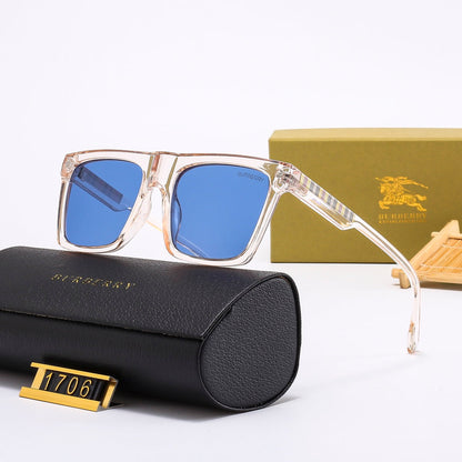2025 Square Plaid Vintage Sunglasses