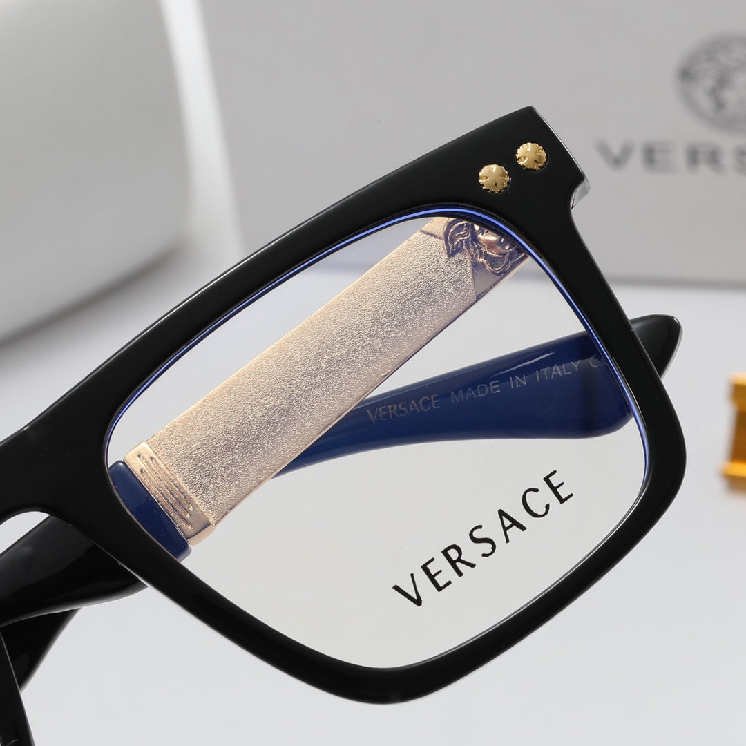 2026 Fashion Metal Emblem Frame Glasses