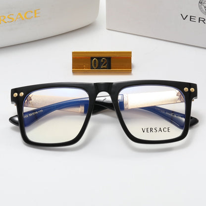 2026 Fashion Metal Emblem Frame Glasses