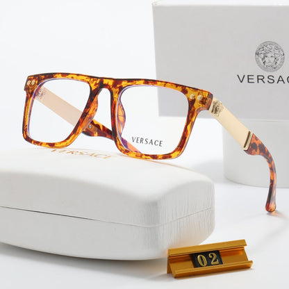 2026 Fashion Metal Emblem Frame Glasses
