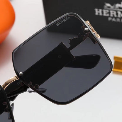 2026 Fashion Metal H Carriage Sunglasses