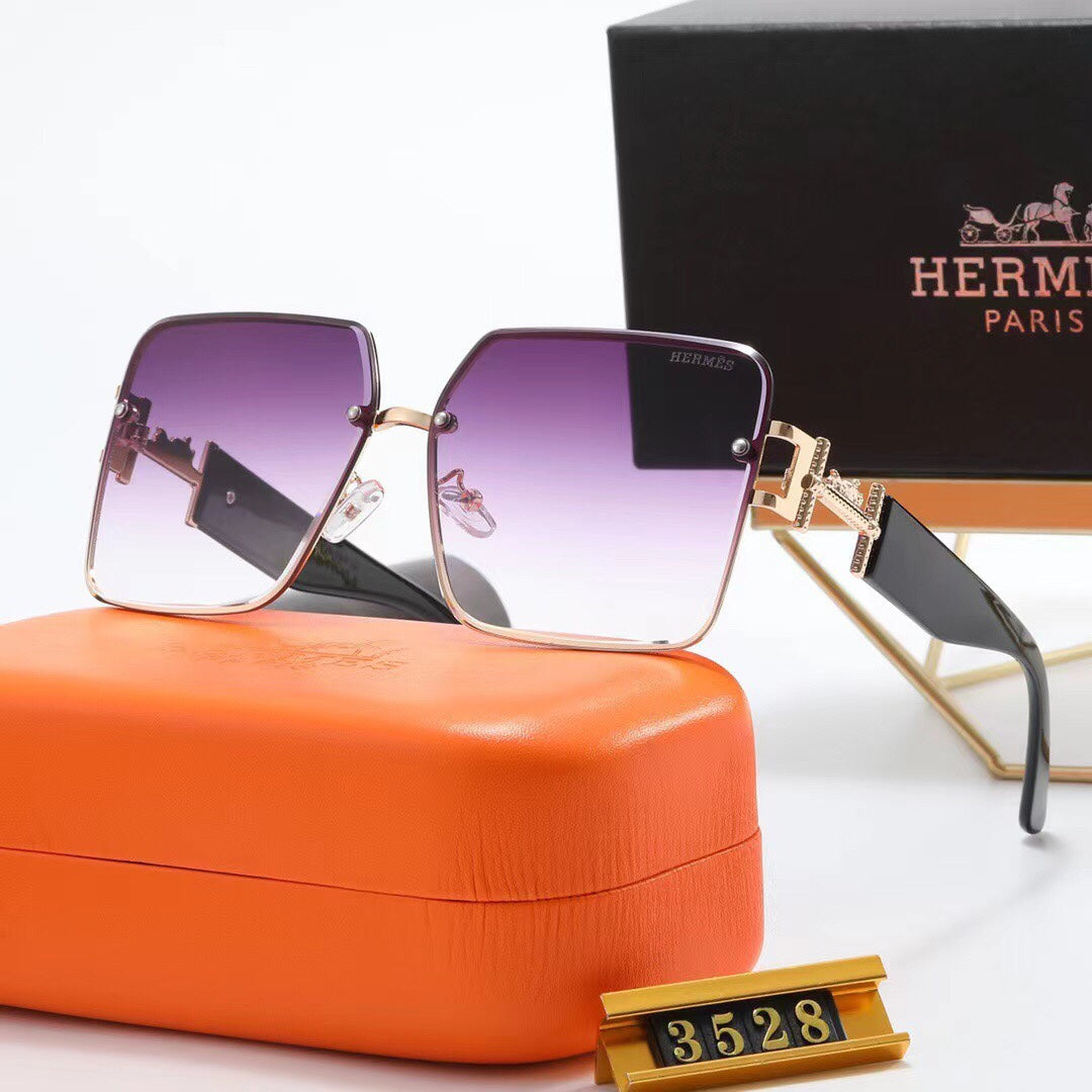 2026 Fashion Metal H Carriage Sunglasses