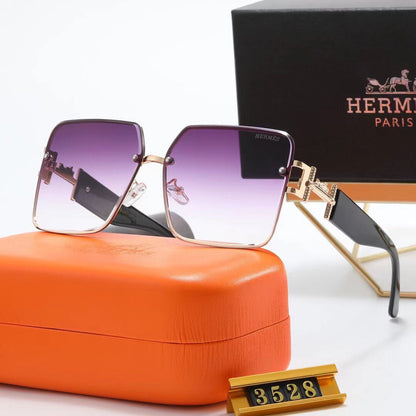 2026 Fashion Metal H Carriage Sunglasses