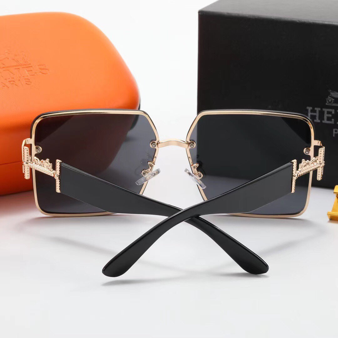 2026 Fashion Metal H Carriage Sunglasses