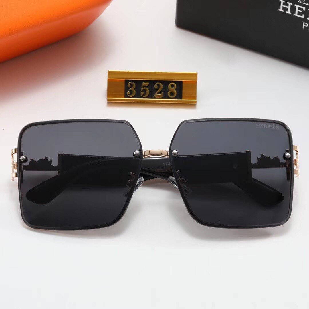 2026 Fashion Metal H Carriage Sunglasses