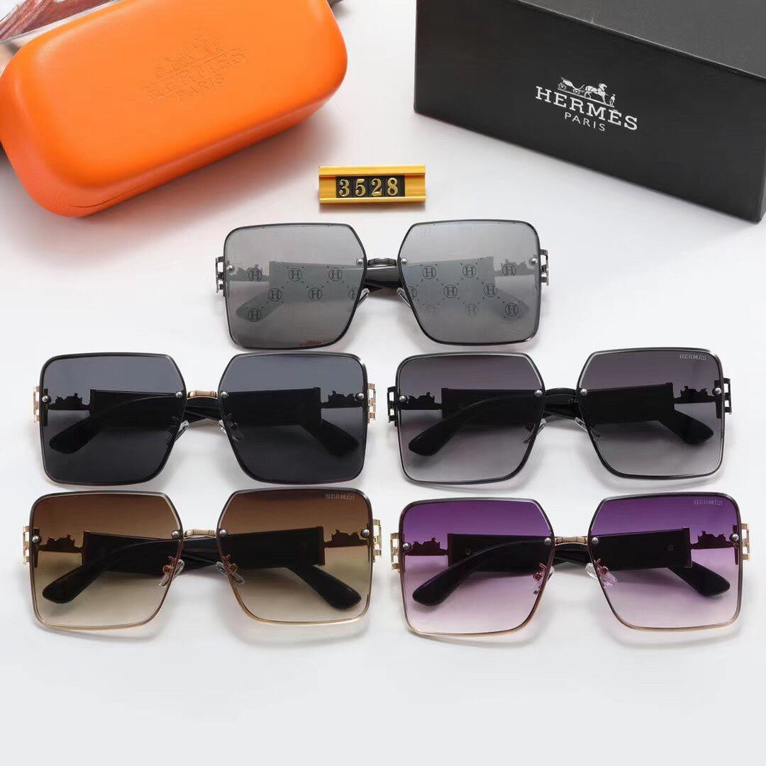 2026 Fashion Metal H Carriage Sunglasses
