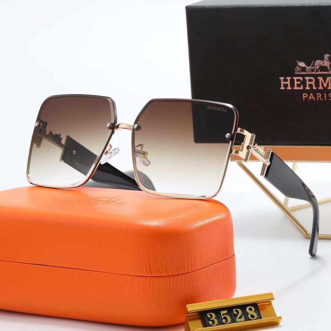 2026 Fashion Metal H Carriage Sunglasses