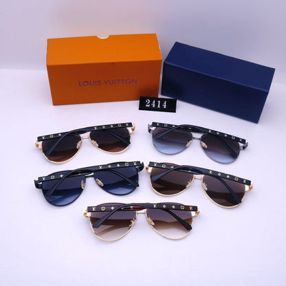 2026 Double Bridge Embossed Frame Sunglasses