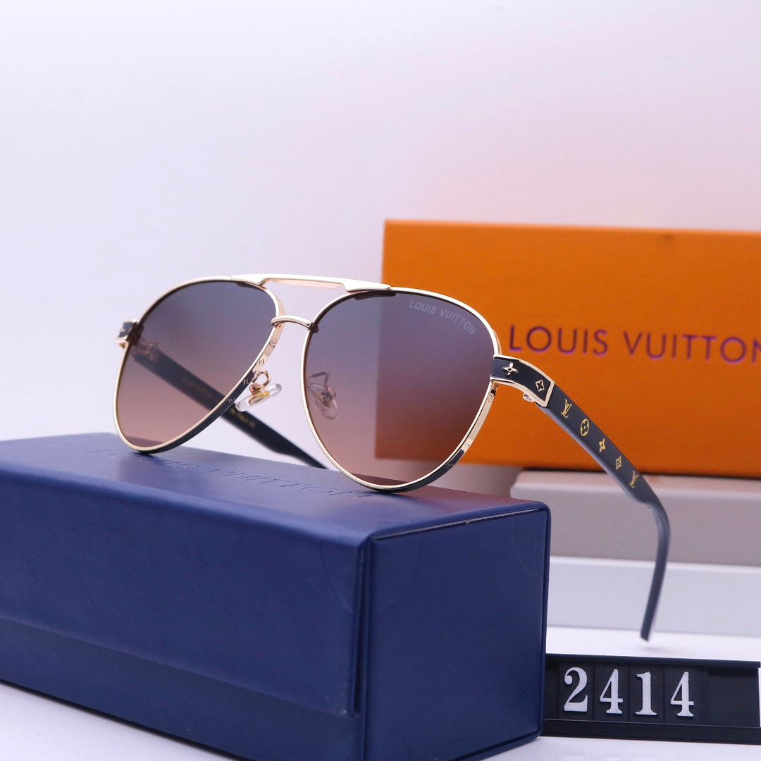 2026 Double Bridge Embossed Frame Sunglasses