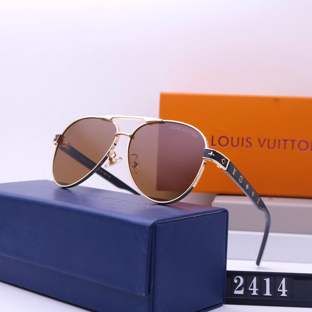 2026 Double Bridge Embossed Frame Sunglasses