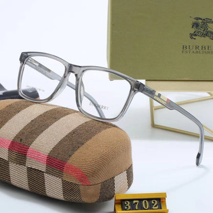 2026 Fashion plaid temples glasses