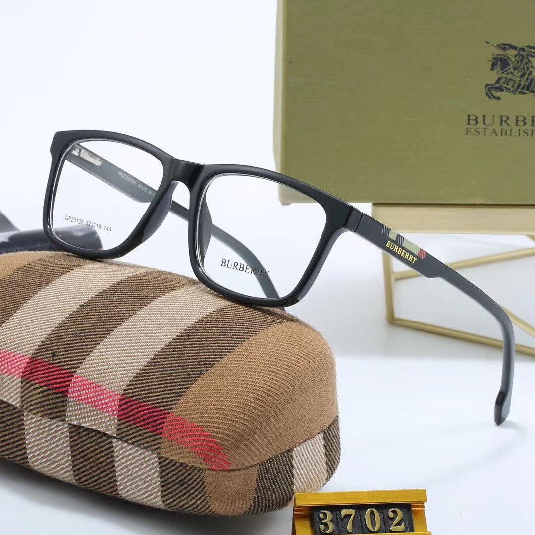 2026 Fashion plaid temples glasses