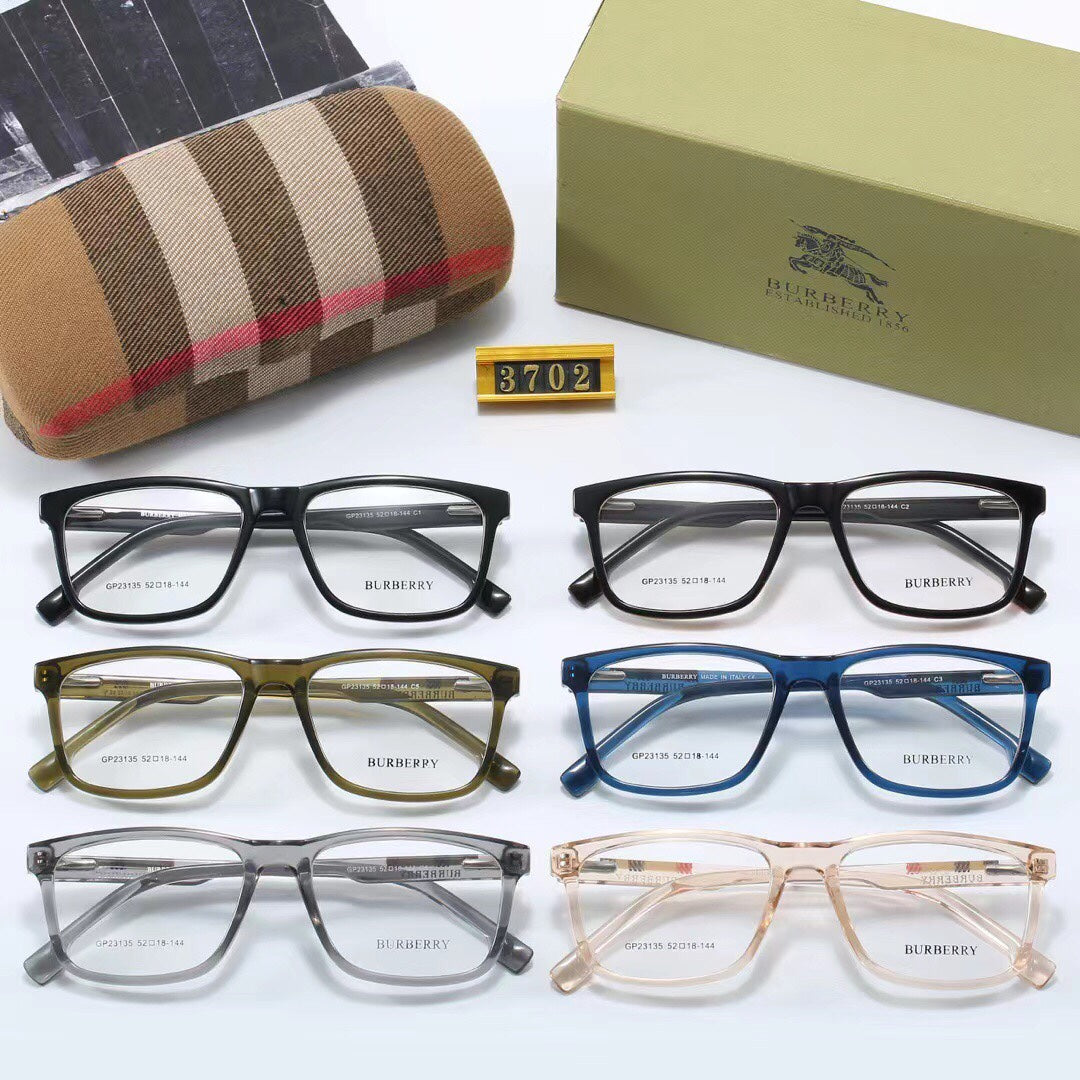 2026 Fashion plaid temples glasses