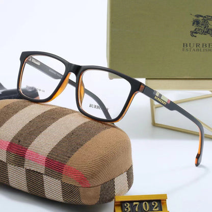 2026 Fashion plaid temples glasses