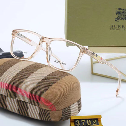 2026 Fashion plaid temples glasses