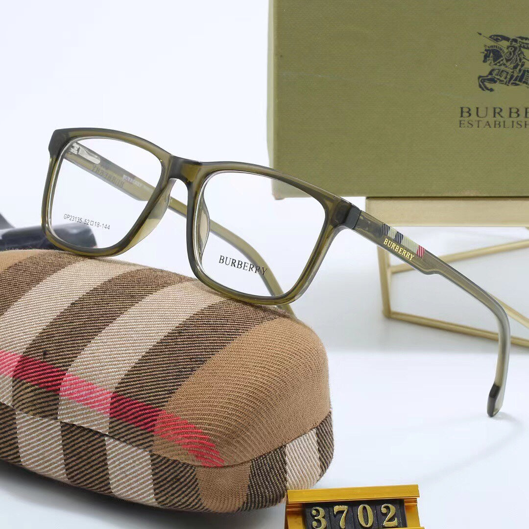 2026 Fashion plaid temples glasses
