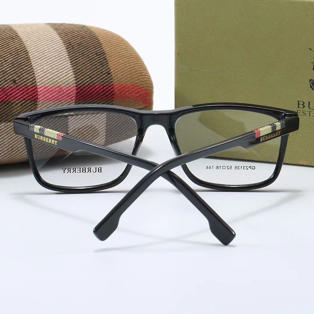 2026 Fashion plaid temples glasses