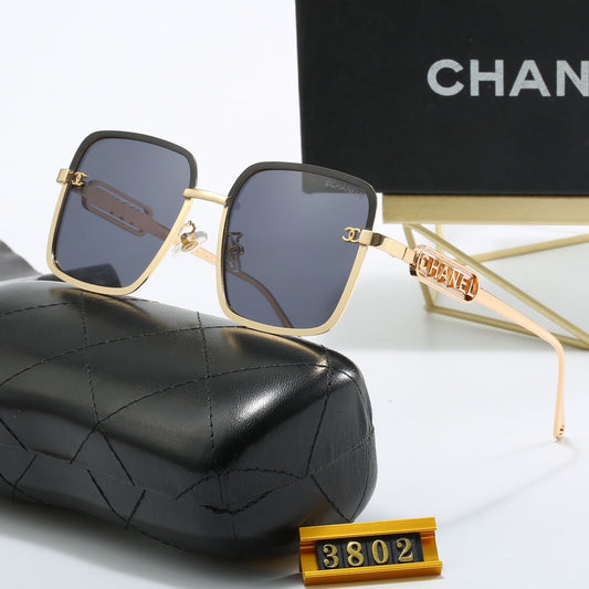 2024 Fashion Woman's Metal Letters Sunglasses