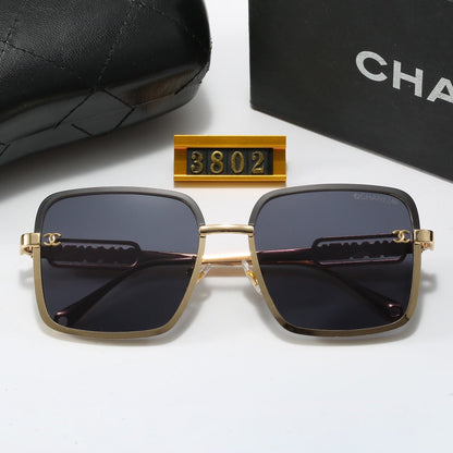 2024 Fashion Woman's Metal Letters Sunglasses