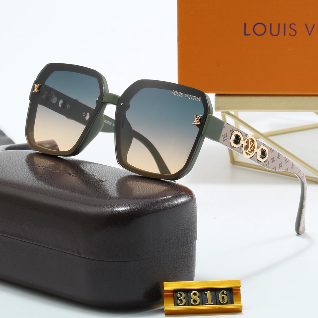 2026 Retro Embossed Temples Sunglasses
