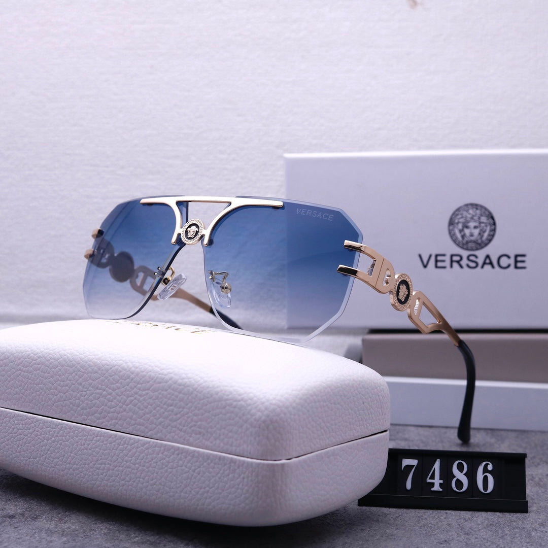 2026 Stylish Emblem Rimless Sunglasses
