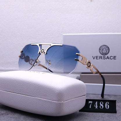 2026 Stylish Emblem Rimless Sunglasses