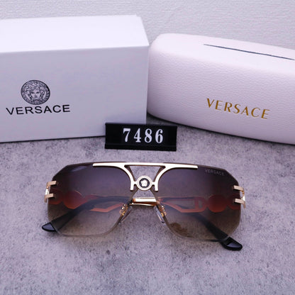 2026 Stylish Emblem Rimless Sunglasses