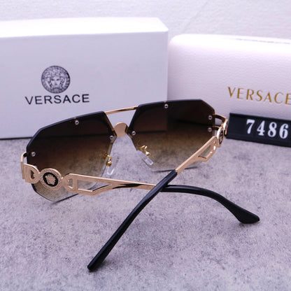 2026 Stylish Emblem Rimless Sunglasses