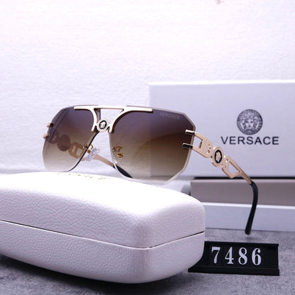 2026 Stylish Emblem Rimless Sunglasses