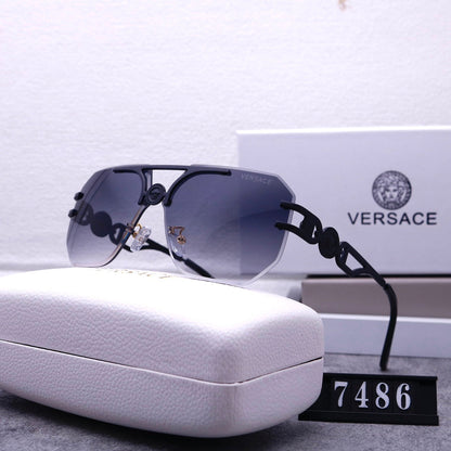2026 Stylish Emblem Rimless Sunglasses