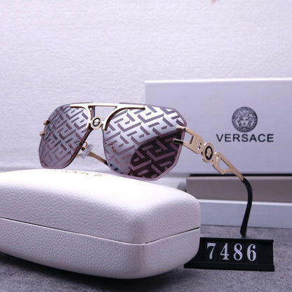 2026 Stylish Emblem Rimless Sunglasses