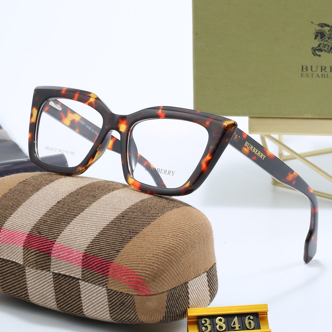 2026 Fashionable Cat Eye Check Glasses