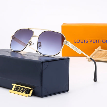 2026 Metal Double Bridge Embossed Sunglasses